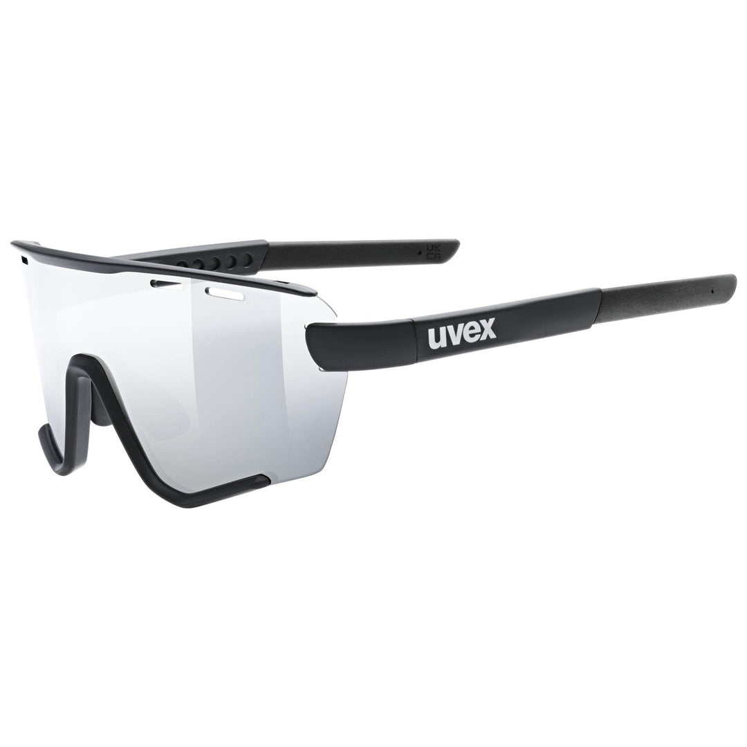 Uvex Unisex Sportstyle 236 S Set Sportbrille (1er Pack) Einheitsgrösse black matt/mirror silver, Ein