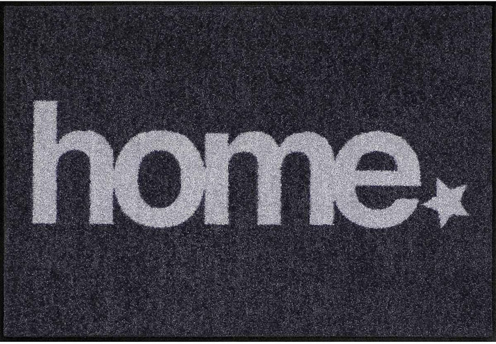 Salonloewe Fussmatte waschbar Welcome Home Home Star 50x75 cm Eingangs-Matte Fussabtreter Willkommen