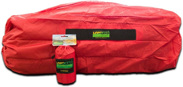 LOWLAND OUTDOOR® Transporthülle für Rucksäcke Rot, Rot