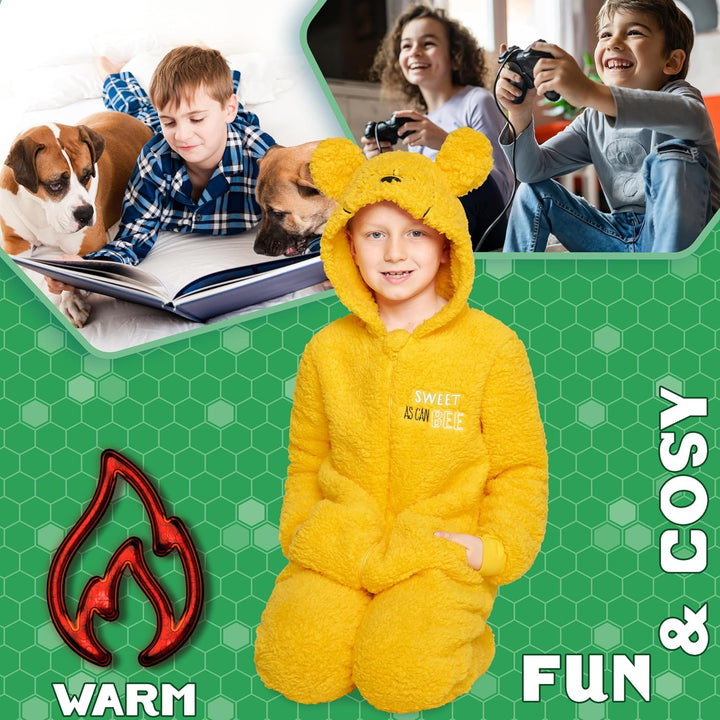 Disney Onesie für Mädchen, 4-15 Jahre - Stitch Jumpsuit - Kuschelanzug Einteiler für Mädchen 5-6 Jah