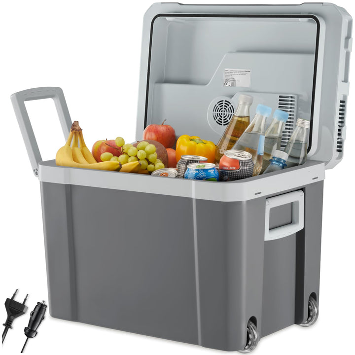 tectake® elektrische Kühl- und Wärmebox, 35 l Fassungsvermögen, mit ECO-Modus, Steckdosen- und Autoa