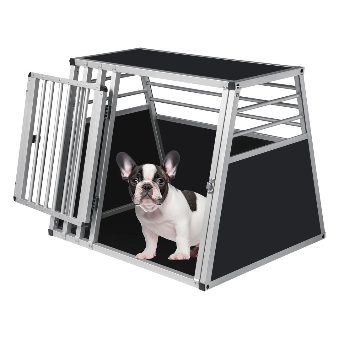EUGAD Hundetransportbox Alu Hundebox Reisebox Autobox für grosse Hunde Husky Samojede Weimaraner Bor