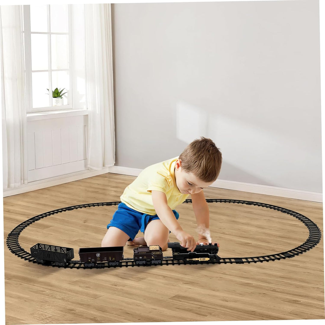 TOYANDONA Spielzeugeisenbahn-Set für Jungen Mädchen 4-7 Weihnachtszug Kinder Elektroeisenbahn-Set El
