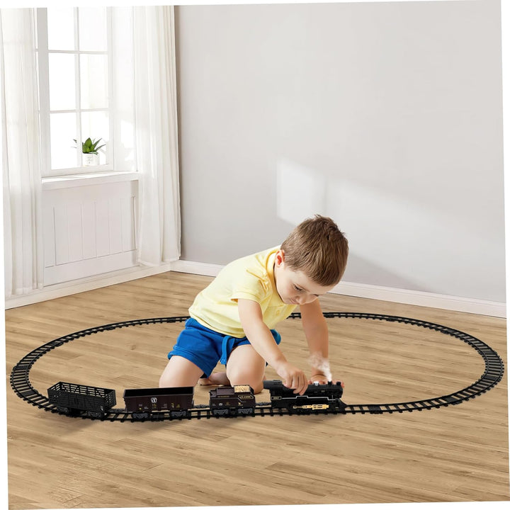 TOYANDONA Spielzeugeisenbahn-Set für Jungen Mädchen 4-7 Weihnachtszug Kinder Elektroeisenbahn-Set El