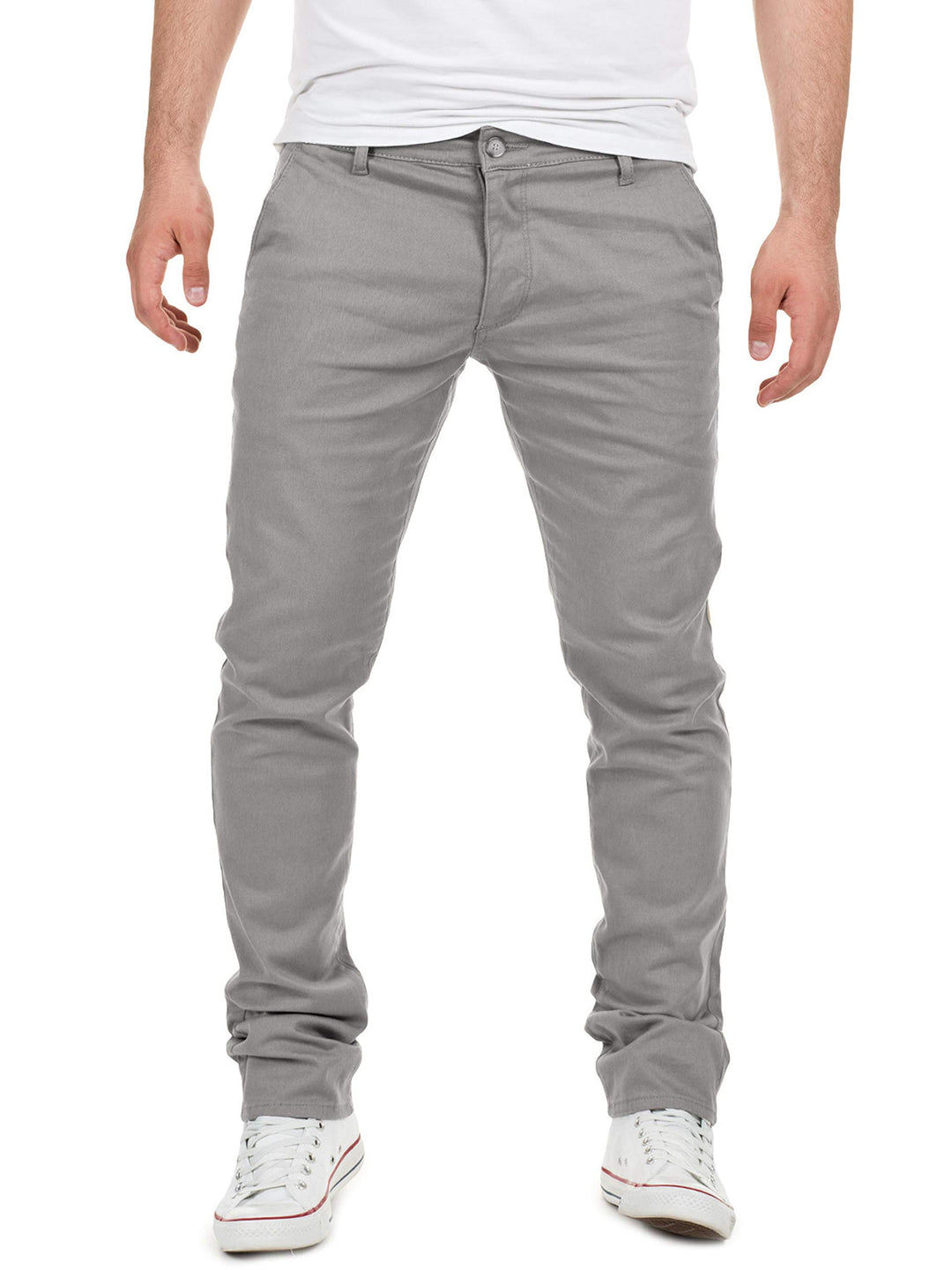 Yazubi Herren Chino Hose, Modell Dustin, Chinohose by Yzb Jeans 29W / 30L Grau (Gull 4r173802), 29W