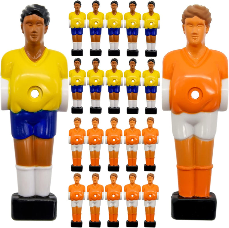 EYEPOWER 22 Tischkicker Figuren 13mm - Niederlande vs. Brasilien - Tisch Fussball Kicker Figuren - T