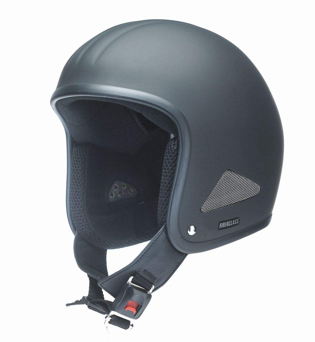 Redbike Oldtimer Motorrad Halbschalenhelm RB 670 matt-schwarz ohne ECE S - XXL, XL