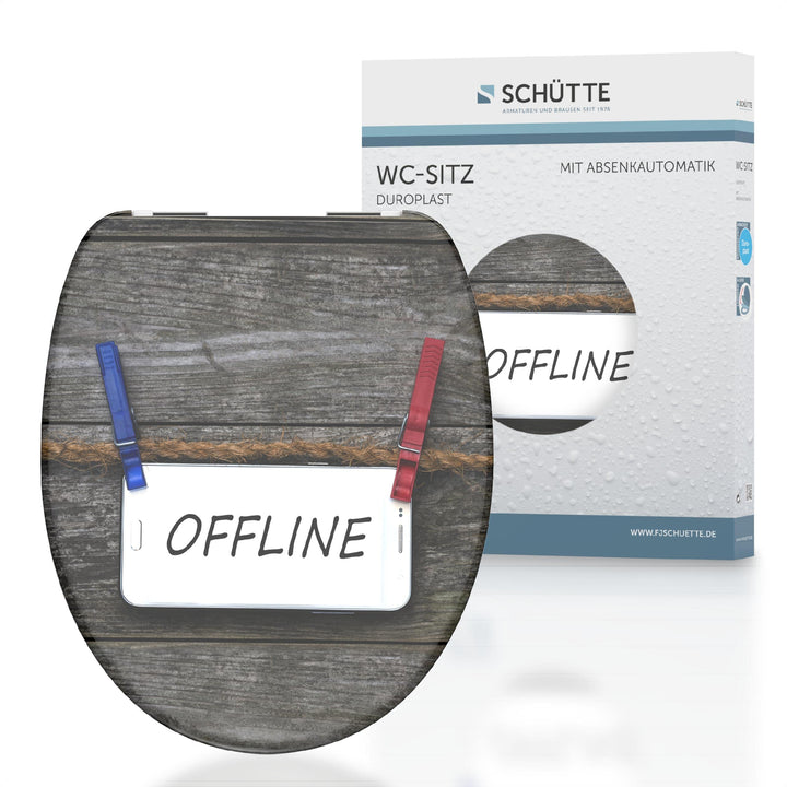 SCHÜTTE 82157 Duroplast WC-Sitz OFFLINE mit Absenkautomatik,, Offline