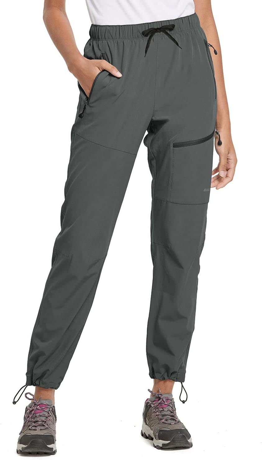 baleaf Damen Outdoorhose Wanderhose Wasserdicht Schnelltrocknend Leicht Trekkinghose Capris UV Schut