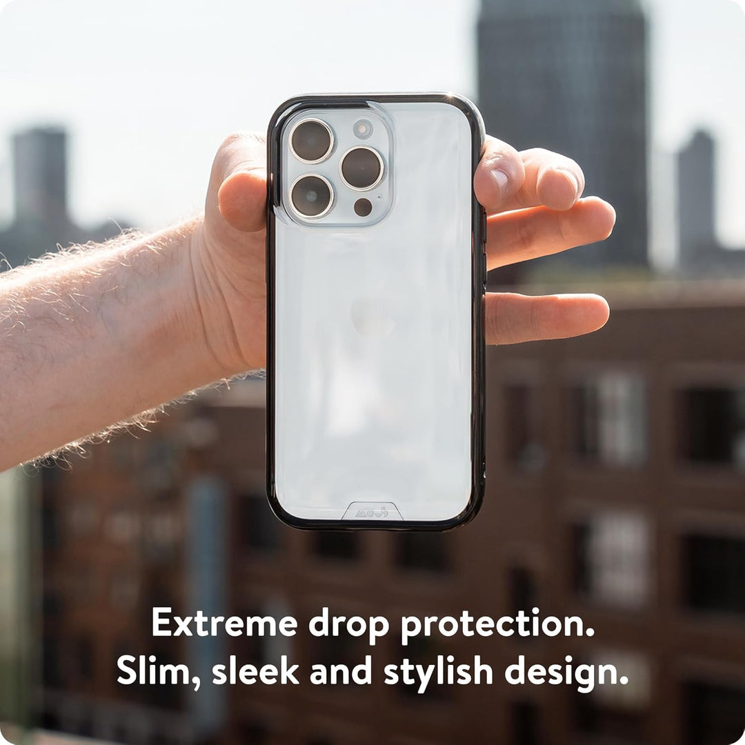 Mous Schutzhülle für iPhone 15 Pro, transparent, transparent, Schutzhülle für iPhone 15 Pro, kratzfe