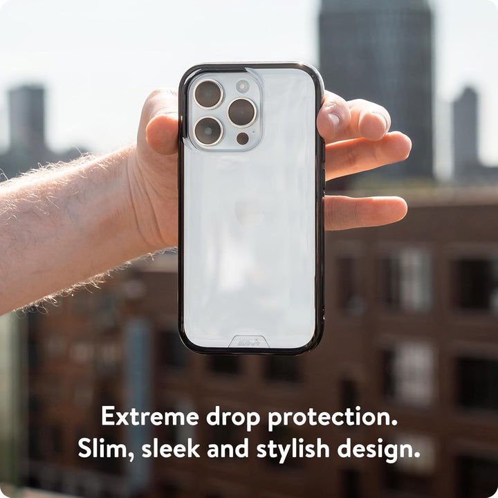 Mous Schutzhülle für iPhone 15 Pro, transparent, transparent, Schutzhülle für iPhone 15 Pro, kratzfe