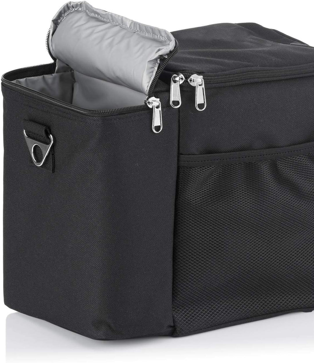 Dimono® Kühltasche 15L mit 3 Brotzeitdosen; Picknick-Tasche mit 3 Meal Prep Launchbox Dosen + Deckel