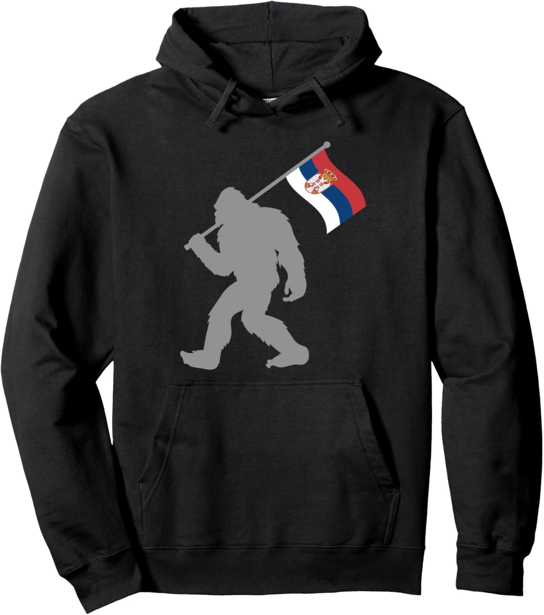 Srbija oder Serbische Fahne auf Serbien Flagge Pullover Hoodie