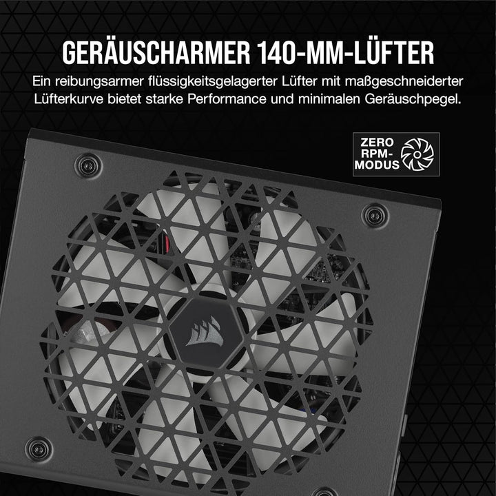 Corsair RM1000x Shift Vollmodulares ATX-Netzteil - Modulare Seitenschnittstelle - ATX 3.0- & PCIe 5.