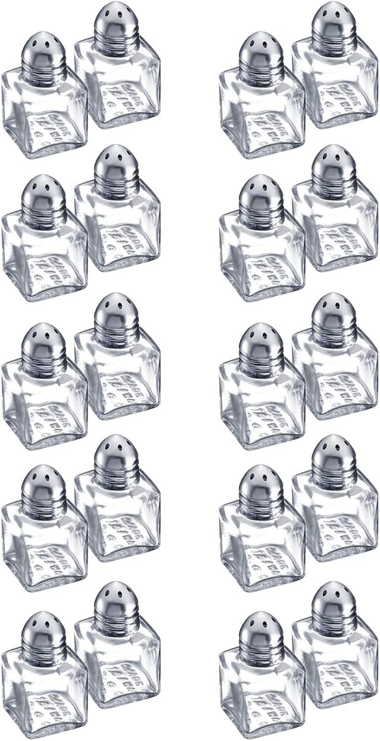 Westmark Mini-Gewürzstreuer-Set, 10 Sets à 2 Stück, Fassungsvermögen: je 10 ml, Rostfreier Edelstahl
