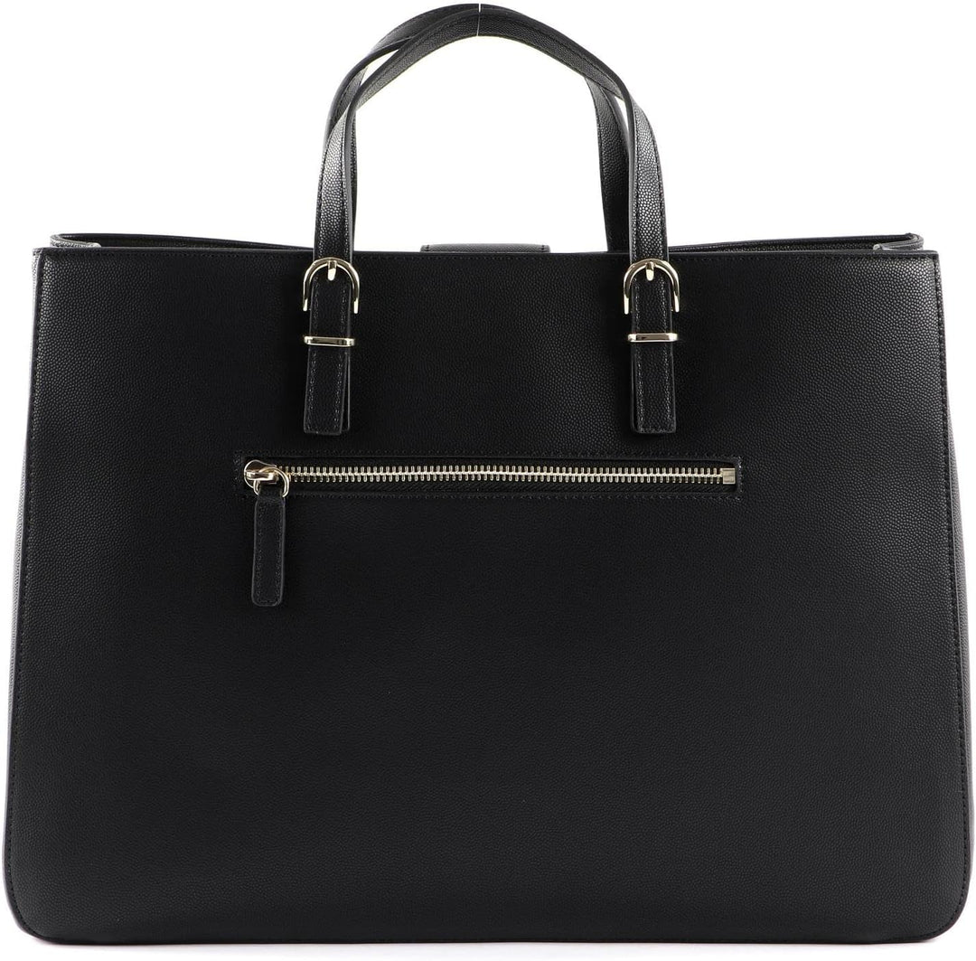 Tommy Hilfiger Damen Handtasche TH Timeless Work Bag aus Kunstleder Schwarz, Schwarz