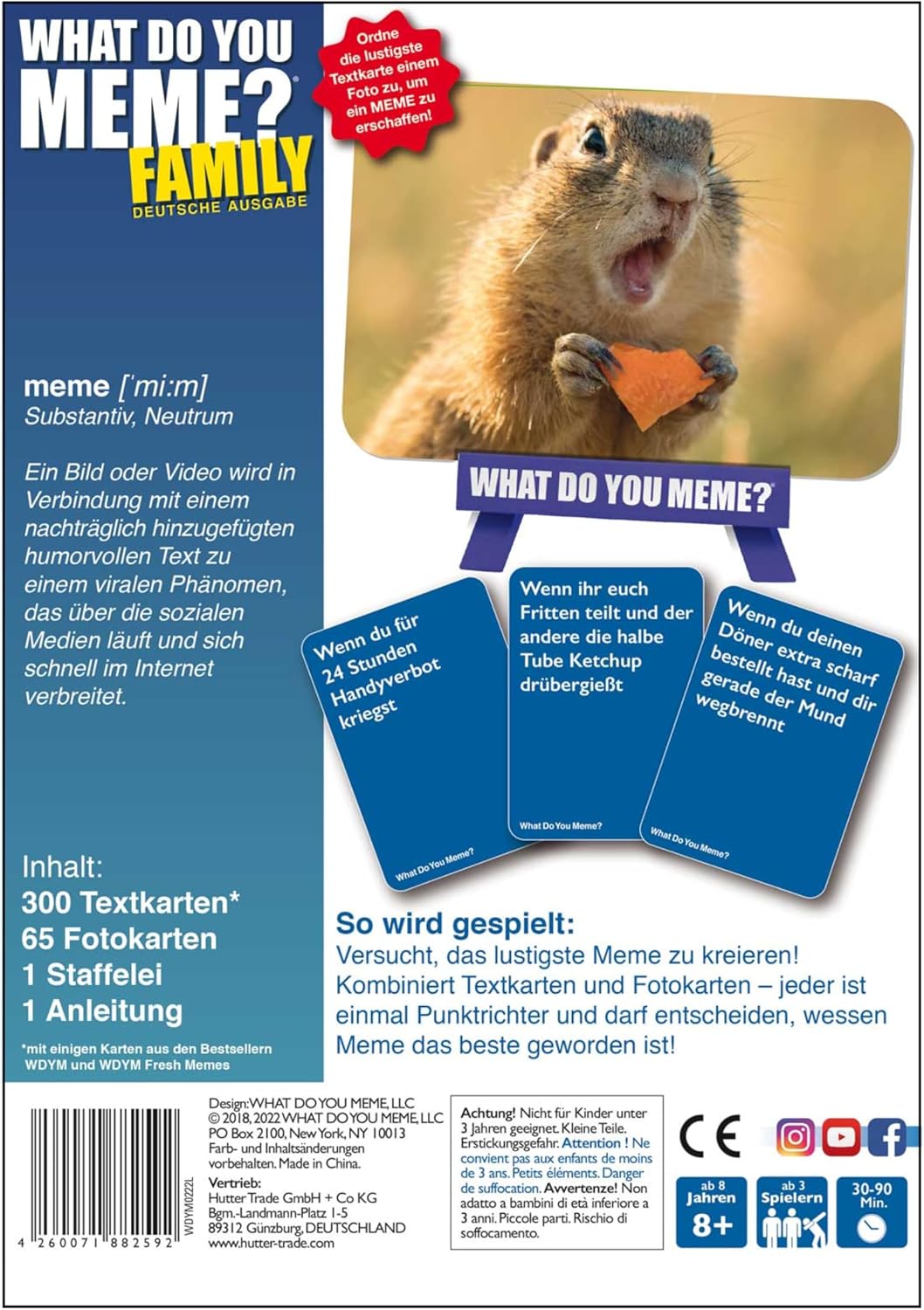 HUCH! | 882592 | What DO You Meme? Family | Deutsche Ausgabe Familienspiel | Partyspiel | für 3 bis