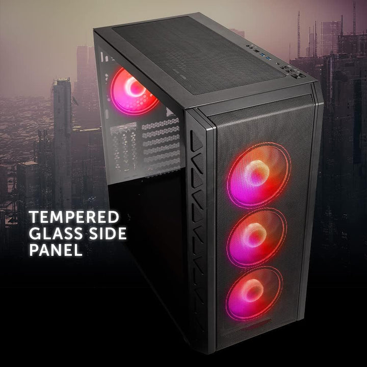 Kolink Citadel Mesh ARGB Midi-Tower PC Gehäuse E ATX Gehäuse RGB PC-Gehäuse, Tempered Glass Computer
