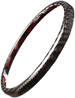 Palumma Kohlefaser Auto Hintere Logo Dekoration Abdeckung Ring Trim Hood Emblem Ring Auto Dekorative
