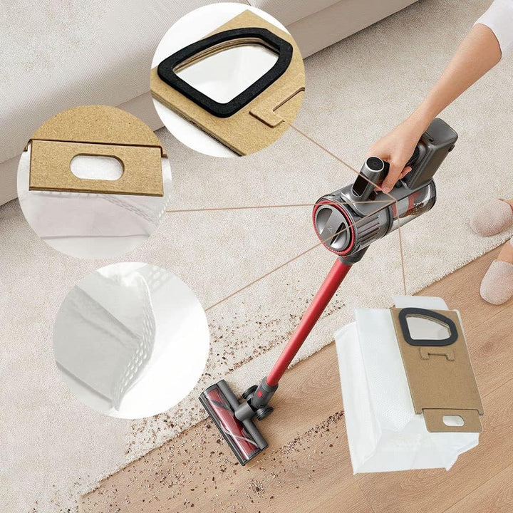 10 x Staubbeutel Ersatz für Xiaomi Roborock H7 H6 Staubsauger Zubehör Teile Weiss/Opulenter Garten,