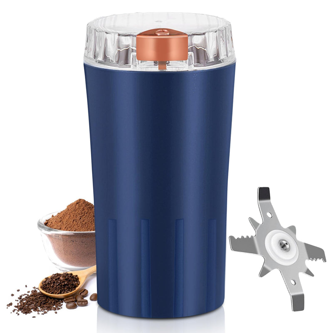 Vegena: Elektrische Kaffeemühle, Gewürzmühle, 300W, Edelstahlklinge, für Kaffeebohnen, Gewürze, Kräu