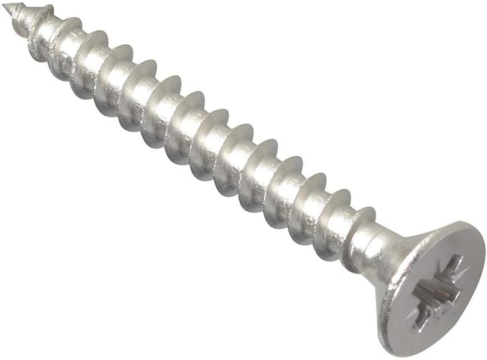 Forgefix Schrauben POZIXXXXS Pozidriv-Kreuzschlitz Senkkopf Verwendung, POZI540S 5,0 x 40 mm, 5,0 x