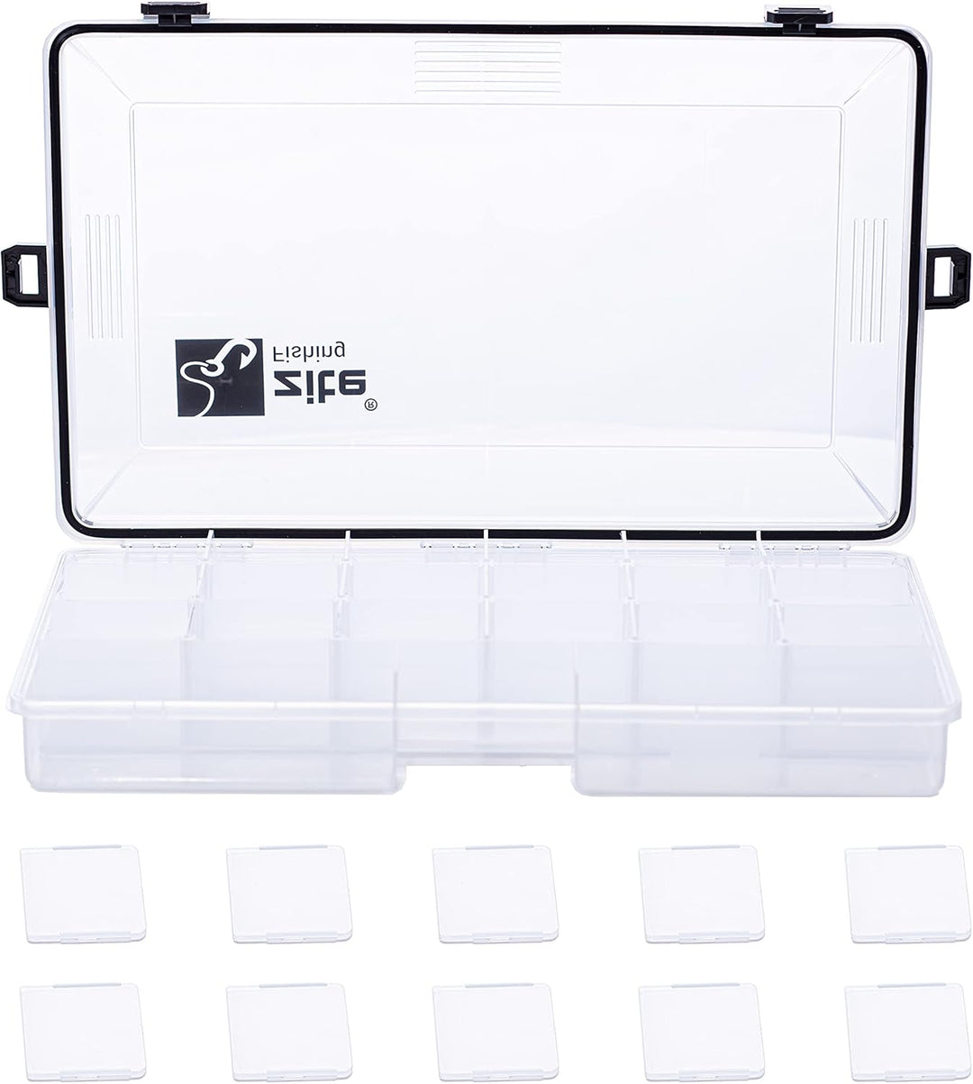 Zite Fishing Tackle-Box Wasserdicht - Kunstköder-Box Angelbox Tacklebox für Angel-Zubehör Hardbaits