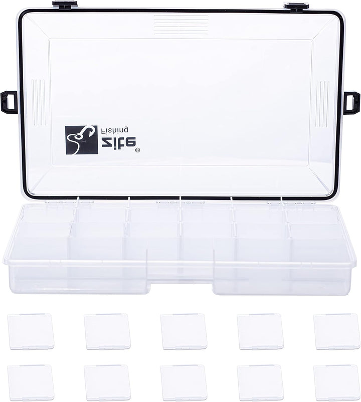 Zite Fishing Tackle-Box Wasserdicht - Kunstköder-Box Angelbox Tacklebox für Angel-Zubehör Hardbaits