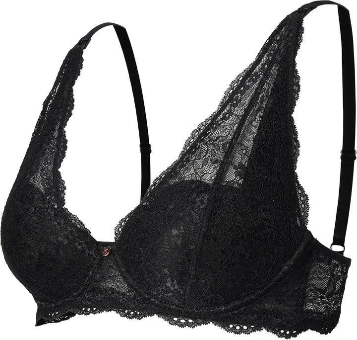 Noppies Damen Wired Bra Lace Gepolsterter BH D Schwarz, D Schwarz