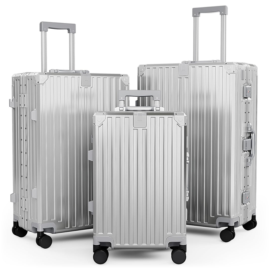ALPHA CAMP Koffer Set Polycarbonat M L XL Reisekoffer TSA Schloss Hartschalenkoffer Gross 3tlg mit R