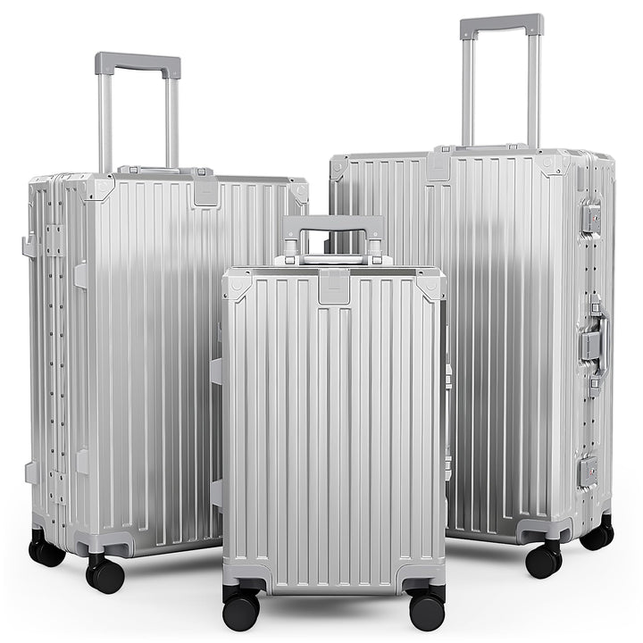 ALPHA CAMP Koffer Set Polycarbonat M L XL Reisekoffer TSA Schloss Hartschalenkoffer Gross 3tlg mit R