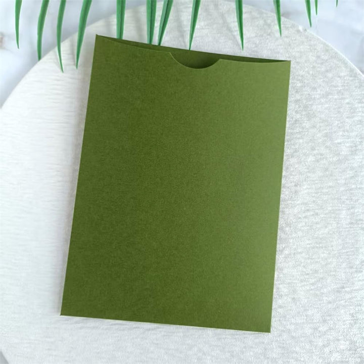 Celemony-Einladungshalter, A7-Einladungsumschläge in Grün, 5x7-Umschläge für Hochzeiten, Geburtstage