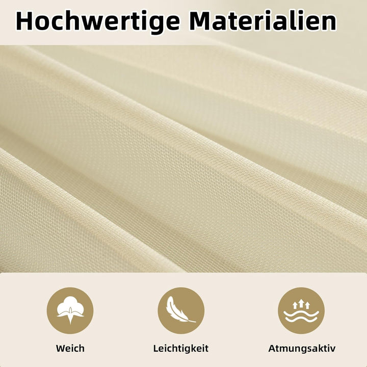 GFCC Betthimmel aus Tüll für Kinder, 2 Stück Hausbett Himmel Set 150x350cm, Leichter & Geruchsneutra
