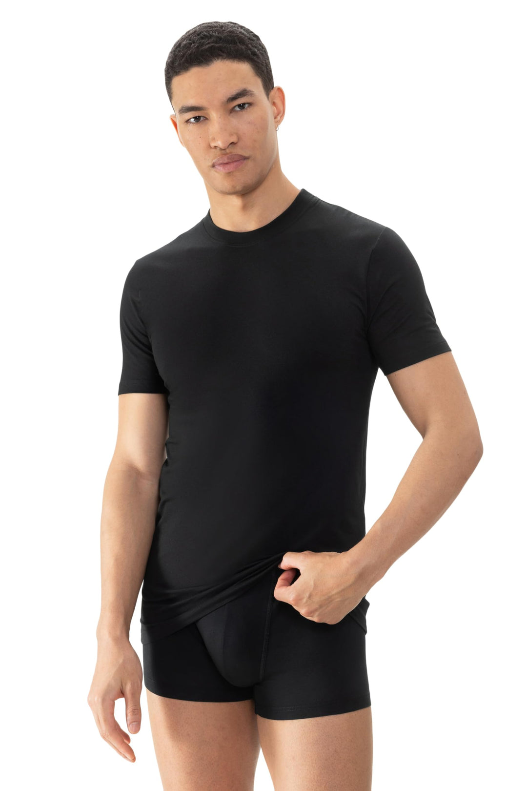 Mey Herren T-Shirt Rundhals - Unterhemd Halbarm - Feuchtigkeitsregulierende Coolmax-Fasern - Serie D