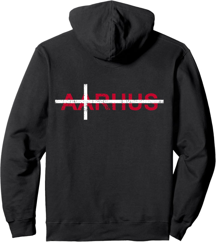 Aarhus Dänische Flagge Däne Reise Urlaub Denmark Dänemark Pullover Hoodie