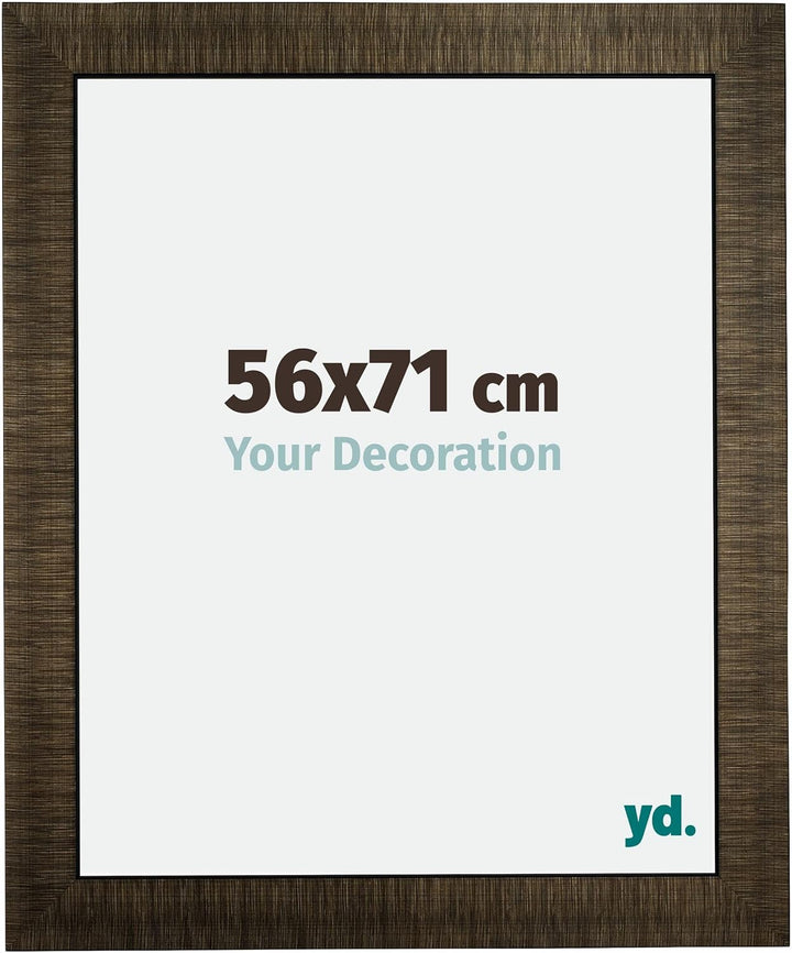 yd. Your Decoration - Bilderrahmen 56x71 cm - Bilderrahmen aus Holz mit Acrylglas - Antireflex - Aus