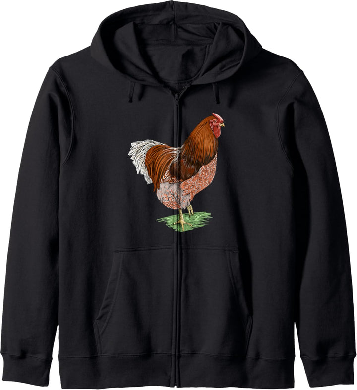 Wyandotten Hühner I Chicken Geflügel Motiv für Hühnerhalter Kapuzenjacke