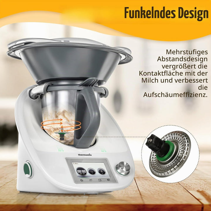 Milchaufschäumer-Aufsatz für Thermomixer TM5 TM6, Mixer-Zubehör für tm6, Milchschäumteile für Lattes