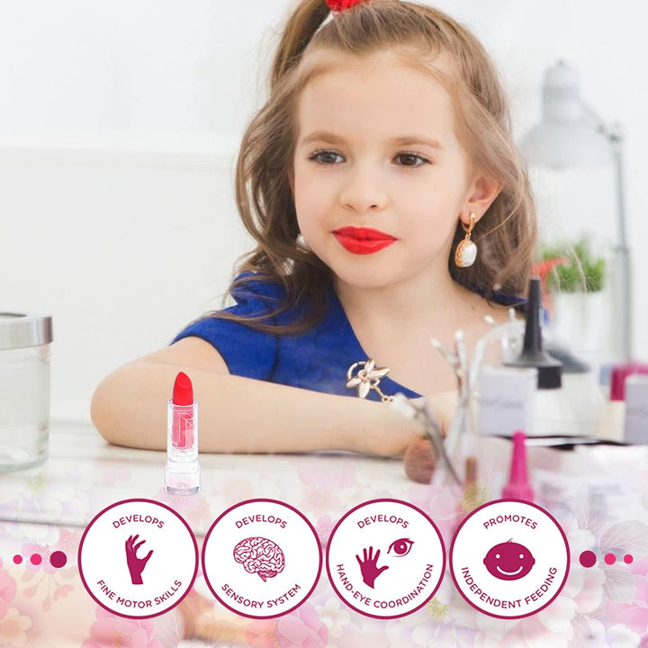 Kinderschminke Set Mädchen Schminkkoffer Mädchen - 57 PCS Waschbar Schminke Kinder Make Up Set Mädch