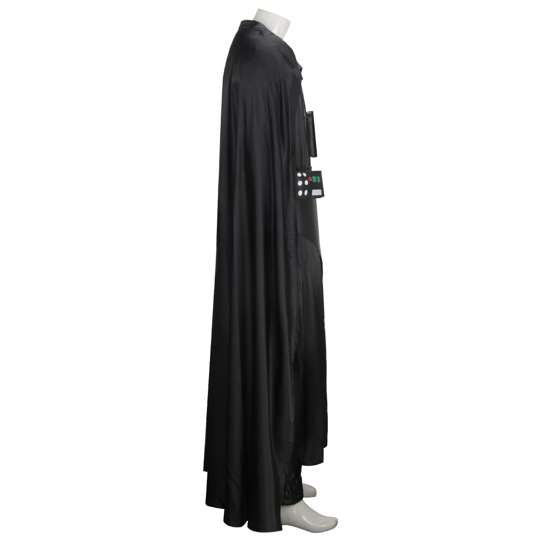 LIKUNGOU Herren Vader Kostüm Black Warrior Full Set Cape Deluxe Halloween Cosplay Outfit Kostüm Zube