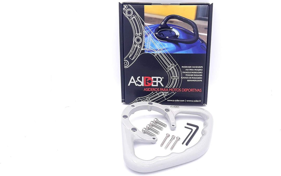 Motorrad Tank Haltegriff Silber A-SIDER Sozius Honda Modelle, Silber