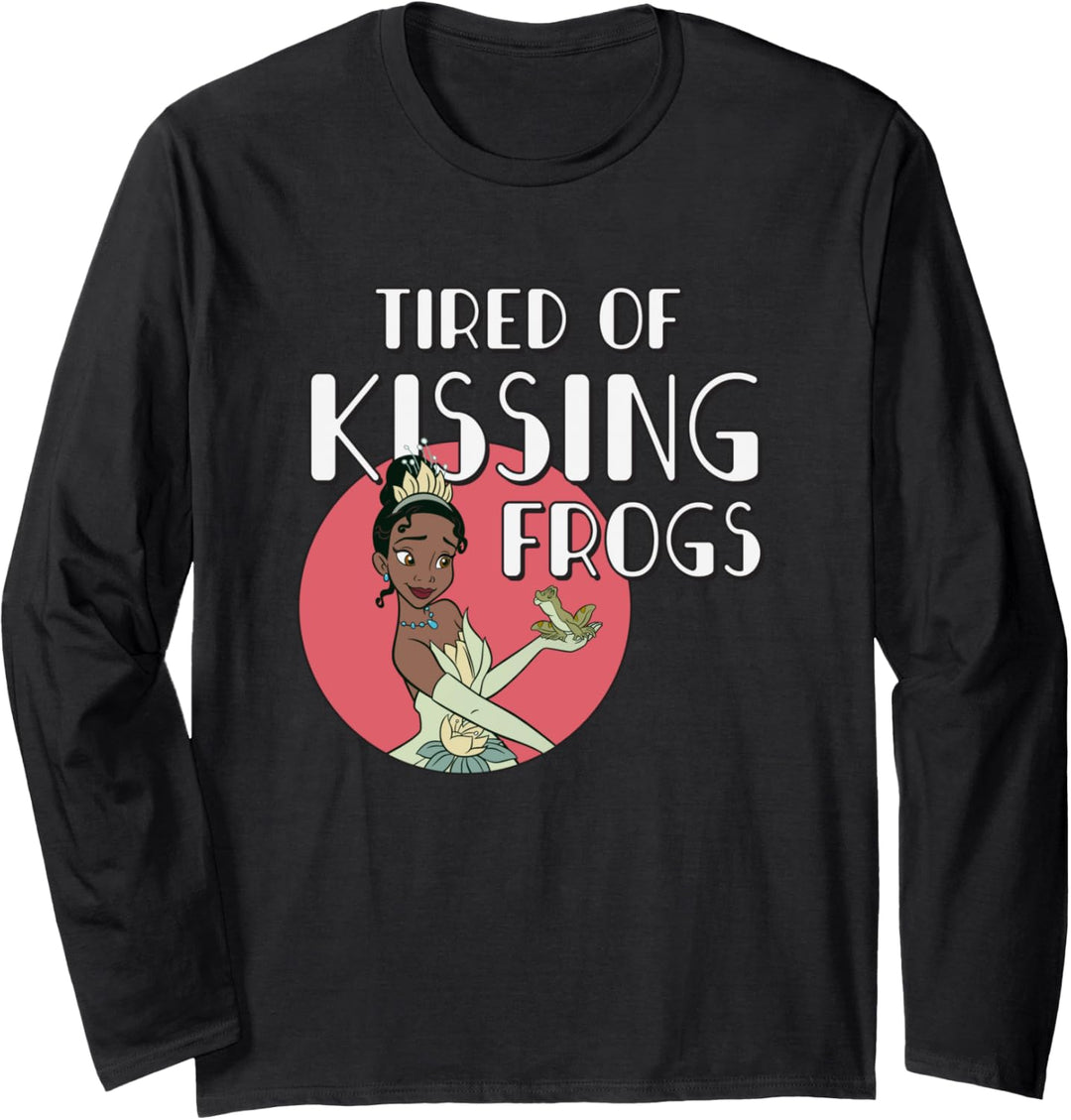 Disney Princess Tiana Tired of Kissing Frogs Langarmshirt
