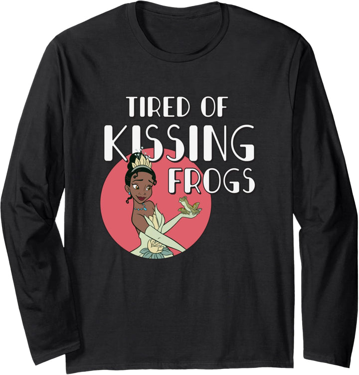 Disney Princess Tiana Tired of Kissing Frogs Langarmshirt