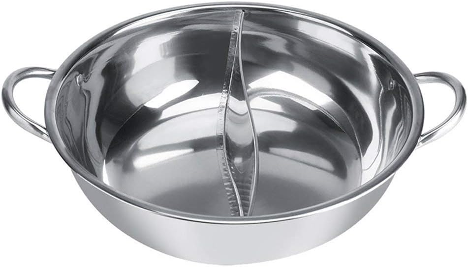 Hot Pot Kocher, 30/32 cm Mandarine Ente Topf Küche Kasserolle Suppe Kochen Werkzeug Edelstahl Dual H