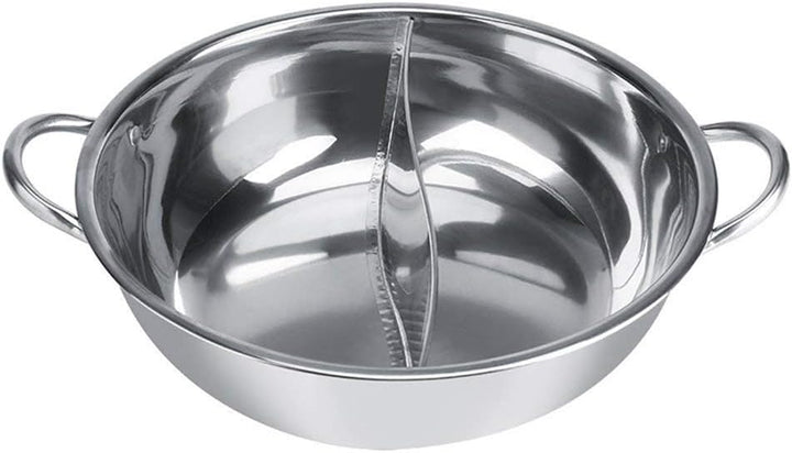 Hot Pot Kocher, 30/32 cm Mandarine Ente Topf Küche Kasserolle Suppe Kochen Werkzeug Edelstahl Dual H
