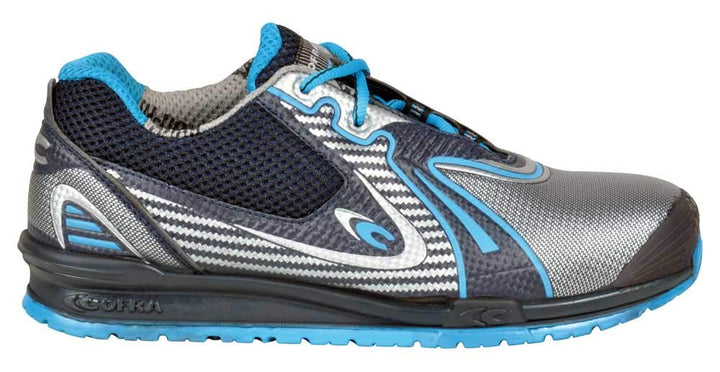 Cofra 78680-000.W45 GOLEADA S3 SRC Sicherheitsschuhe, Blau/Silber/Grau, Grösse 45 45 EU, 45 EU