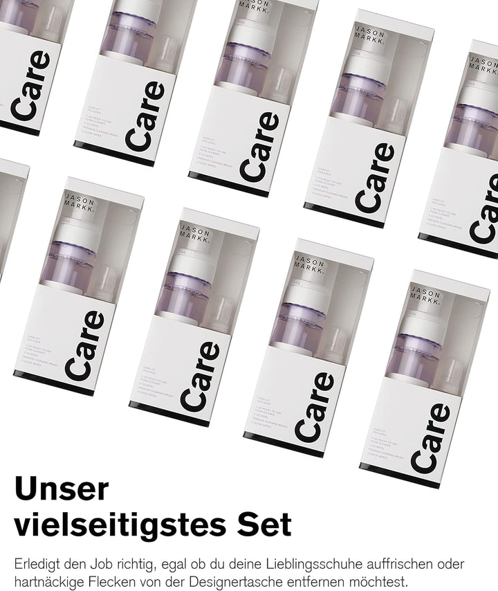 Jason Markk Care Kit,207ml gebrauchsfertiger Sneaker- & Schuhreiniger,59ml Repel Imprägnierspray,Pre
