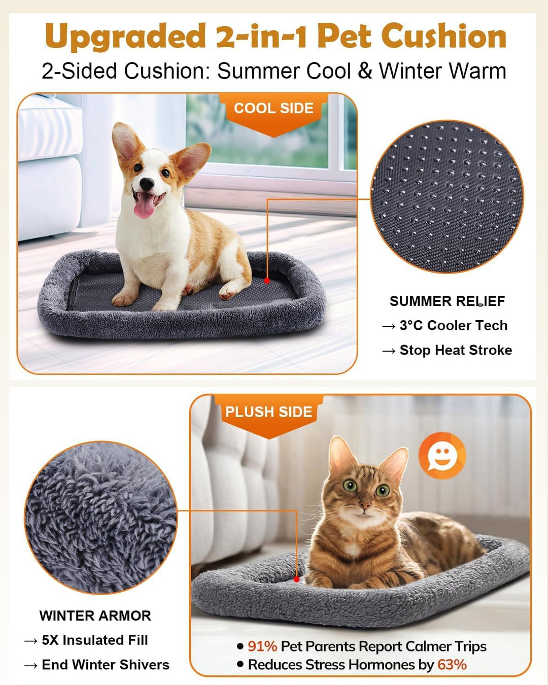 Morpilot Hundetasche Transportbox, Atmungsaktive und Faltbare Hundebox, Katzen transportboxen mit Ve
