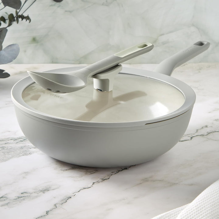 Berghoff Leo Antihaft Wok mit Deckel Balance Moonmist 28cm