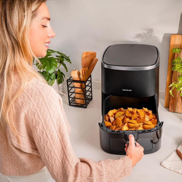 Cecotec Heissluftfritteuse ohne Öl, 4 L mit Fenster Cecofry Fantastik Window 4000. Air Fryer. 1400 W